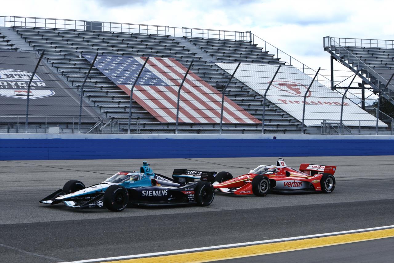 Kyle Kirkwood and Will Power - Snap-On Milwaukee Mile 250 - By: Chris Jones -- Photo by: Chris Jones