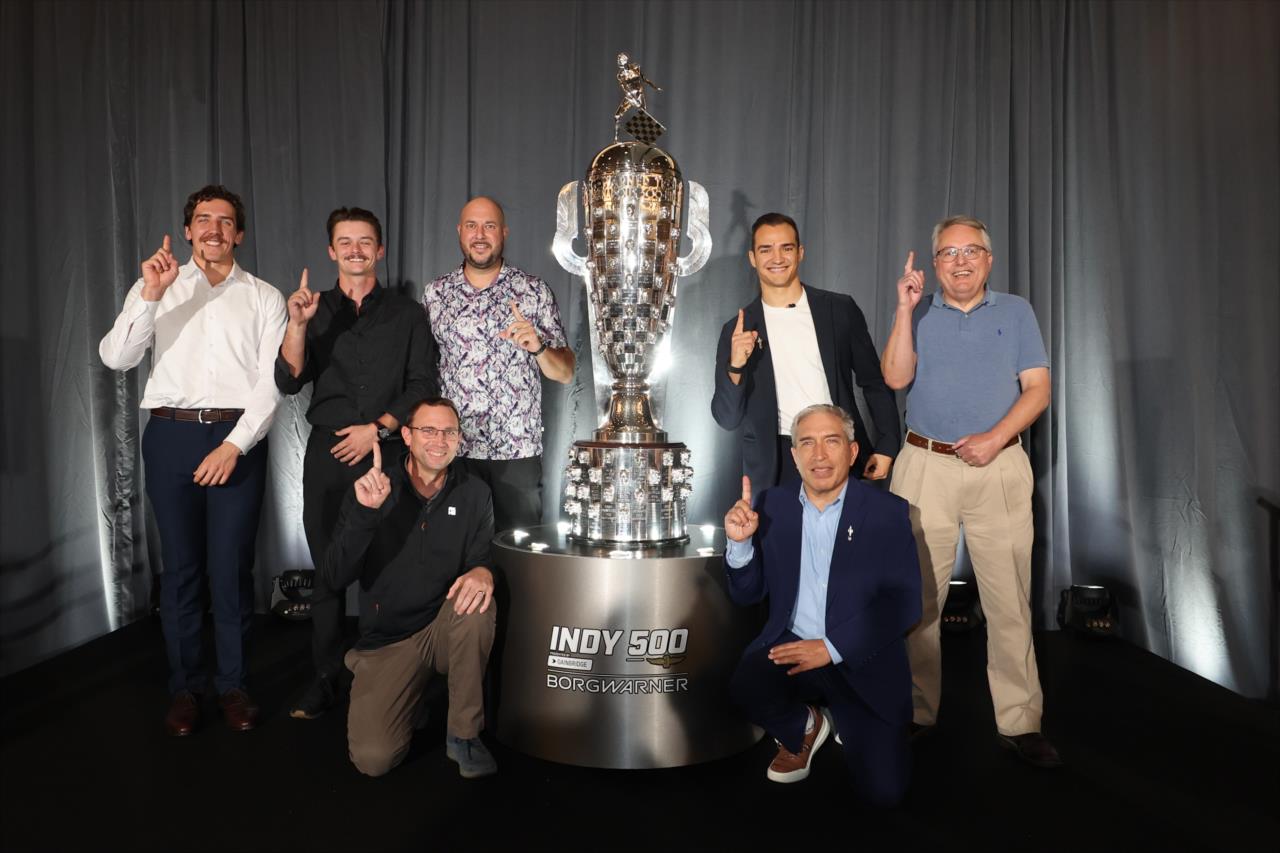 Alex Palou's Likeness Unveiled on Borg-Warner Trophy - Photo by: Chris Owens -- Photo by: Chris Owens