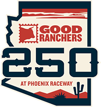Logo for the 2026 Good Ranchers 250 at Phoenix Raceway